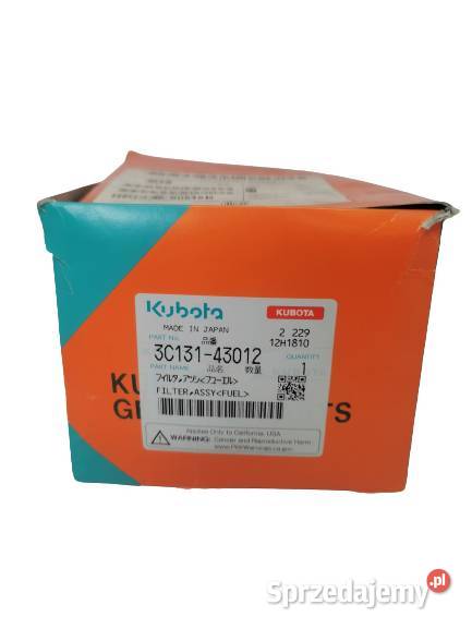 Oryginalny Kompletny Filtr Paliwa Kubota M4 Bielsko-Biała