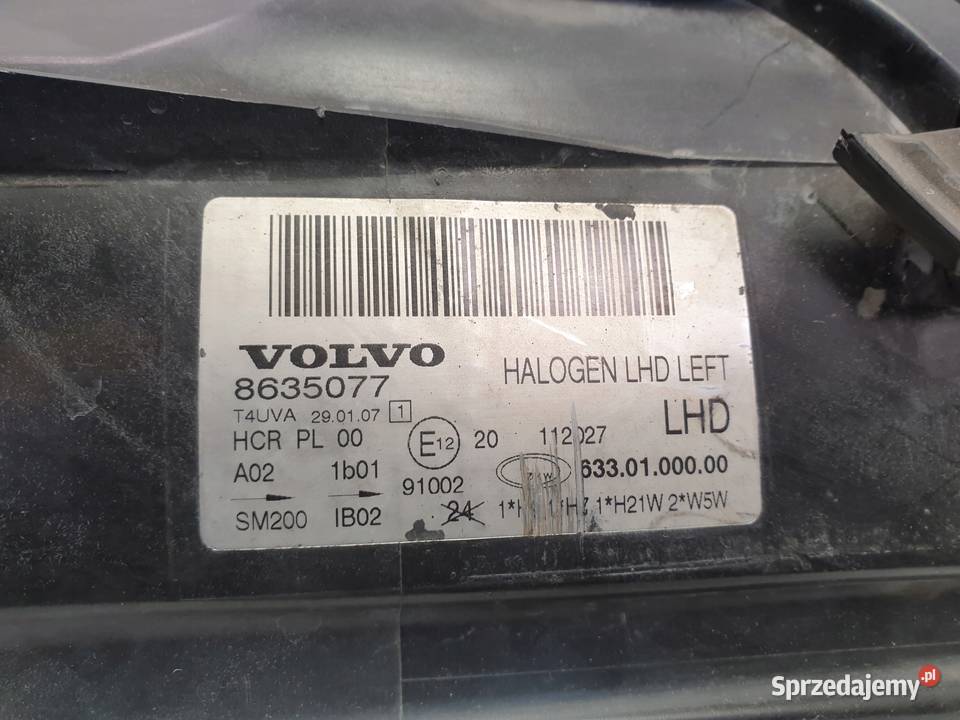 LAMPA LEWA Volvo S80 II V70 III PRZEDNIA przód Chełm