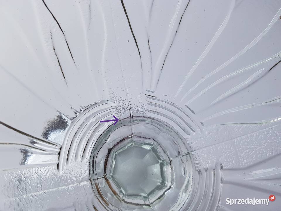 Szklana owocarka Tulipany Ząbkowice Crystalite Dąbrowa Górnicza