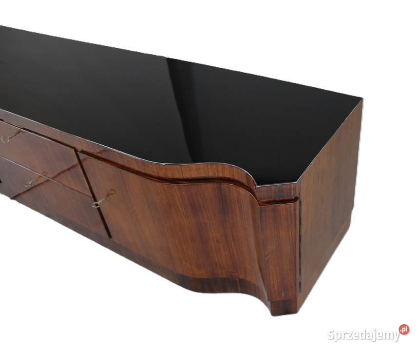 Niska długa komoda art deco pod telewizor RTV Meble Zielonka sprzedam