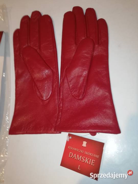 Rękawiczki skórzane damskie Nowe rozmiar L Warszawa