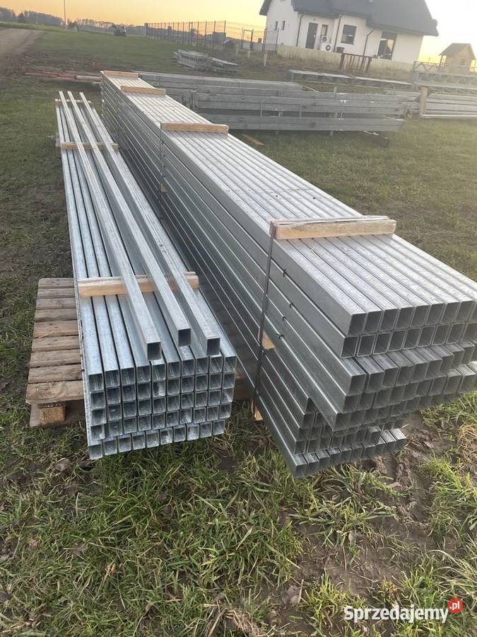 Profile ocynkowane 100x100 60x40 na słupy łaty Rolnictwo Turek sprzedam