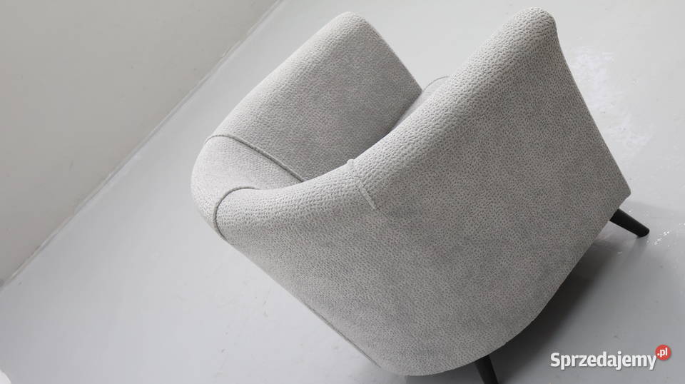 TEF WYGODNY FOTEL OKAZJA szara tkanina 72cm Poznań
