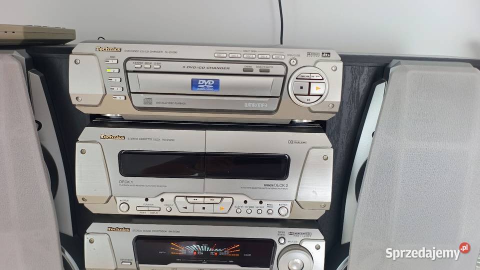 Wieża Technics dv290 z DVD i MP3 Najwyższy model Mroczeń