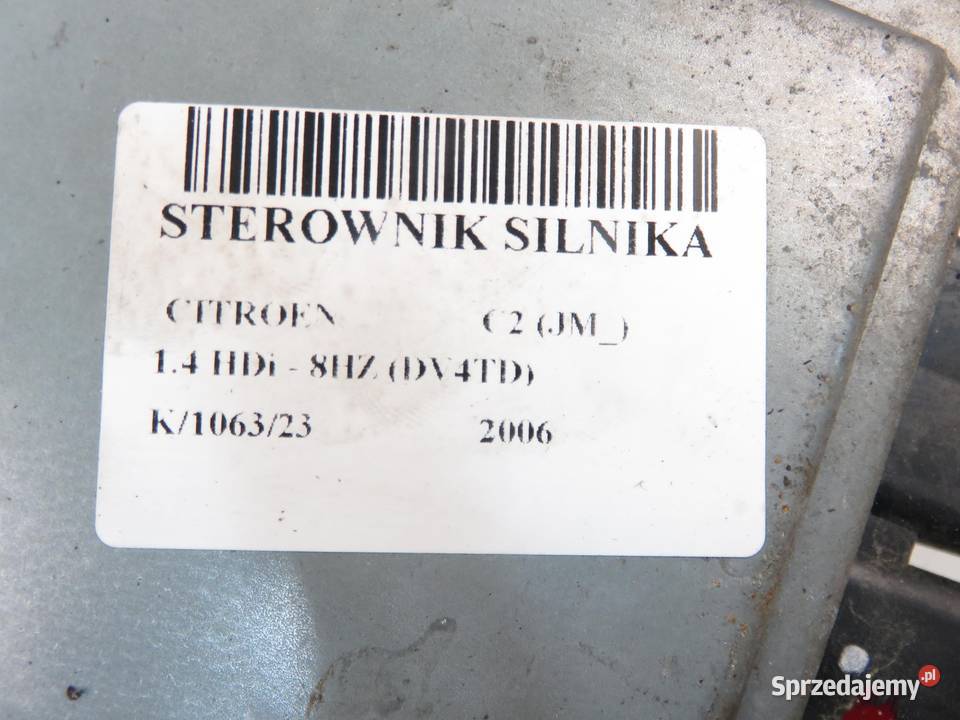 STEROWNIK CITROEN C2 14 HDi 9660300280 małopolskie sprzedam