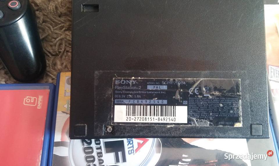 Konsola Sony PlayStation2 SCPH75004 2Pady 4Gry zachodniopomorskie Dolsk sprzedam