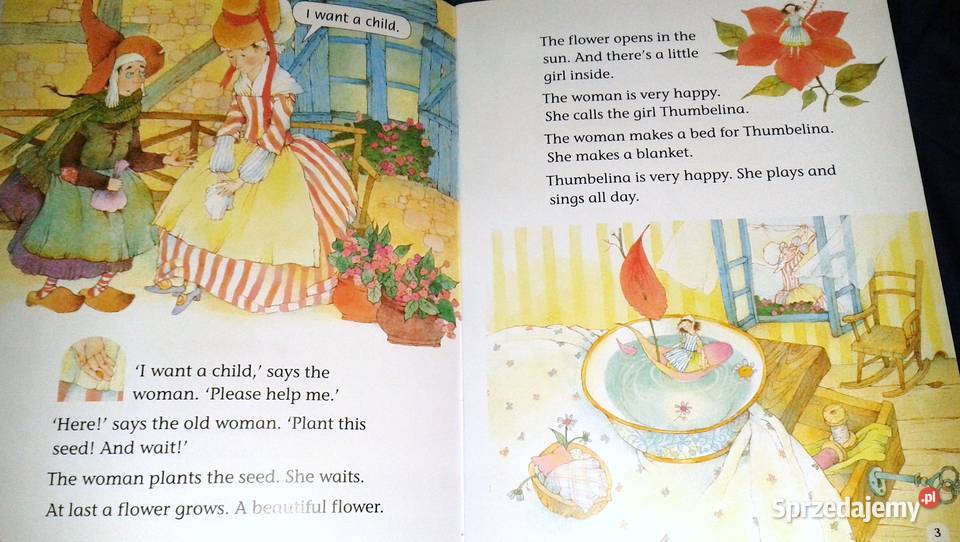 Thumbelina Classic tales Level 2 Sue Arengo miękka Chełm