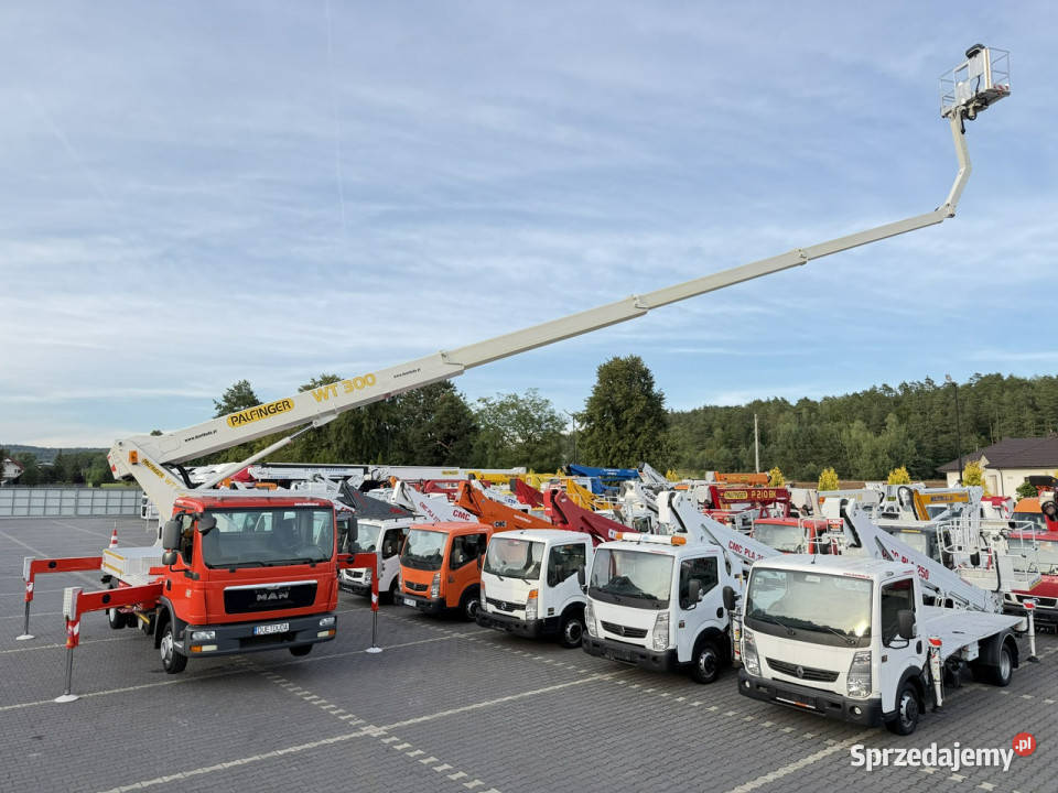 MAN TGL 7150 Zwyżka WumagPalfinger WT300 wysięg ABS Widełki