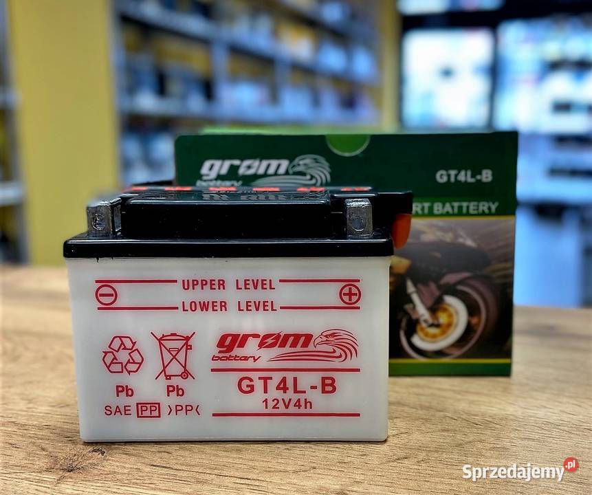 Akumulator motocyklowy GROM GT4LB 12V 4Ah 60A P Rybnik