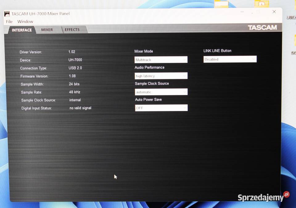 Interface Studyjny Tascam UH 7000 Szczecin