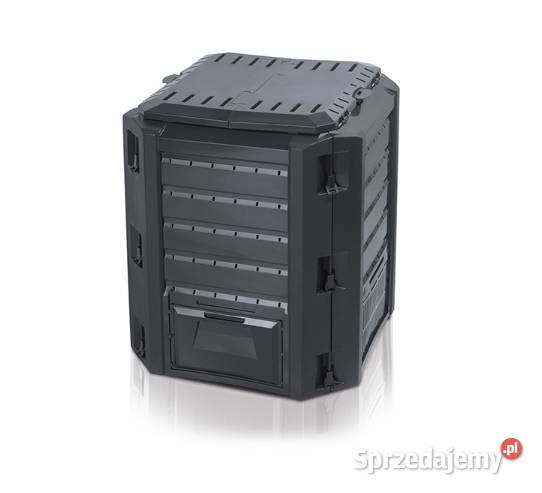 Kompostownik ogrodowy 380L czarny Niechobrz