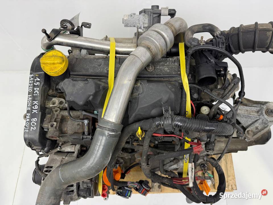 SILNIK K9K802 Renault Kangoo II 15 DCI 86 diesel osobowe Silniki kompletne Chełm