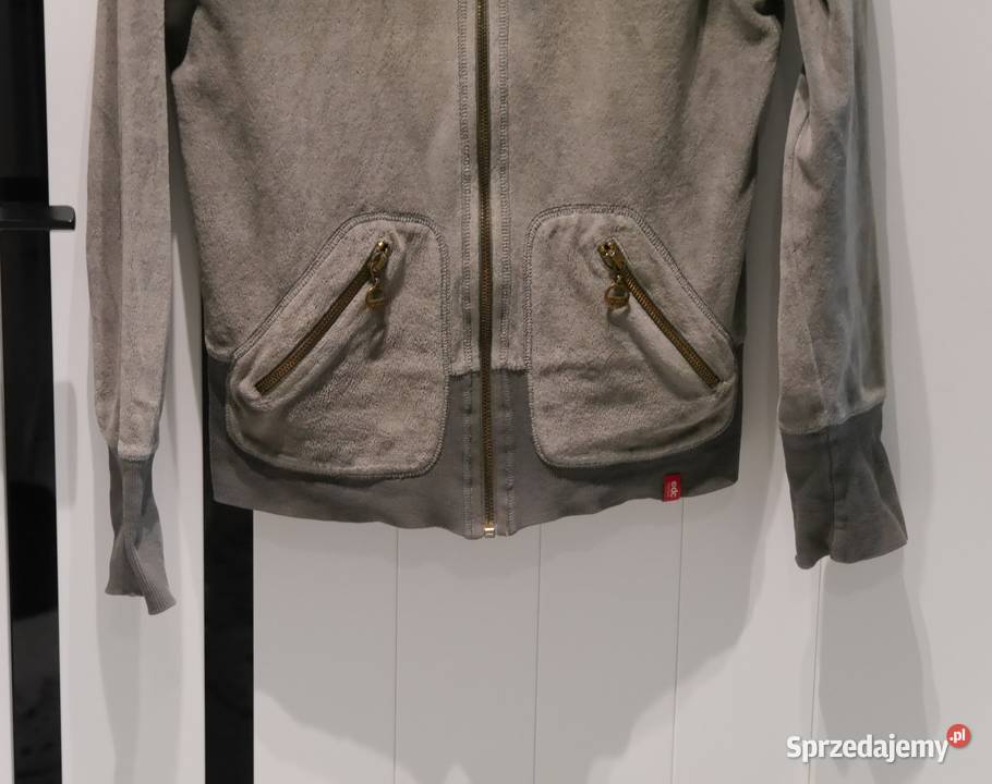 Esprit fajna welurowa bluza misiu 38 M Bez wzoru Wrocław