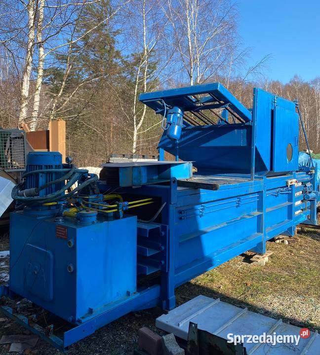Belownica zgniatarka prasa do śmieci makulatury Trzebinia