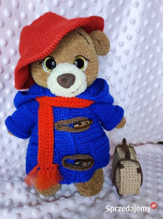 Maskotka miś Paddington na szydełku Szczecin