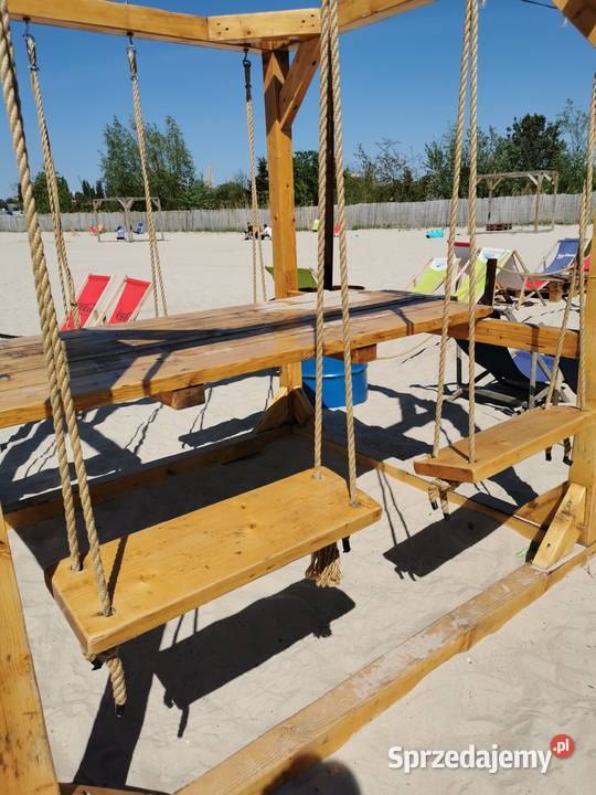 Huśtawki ogodowe plażowe duż ze stołem do knajp Włocławek