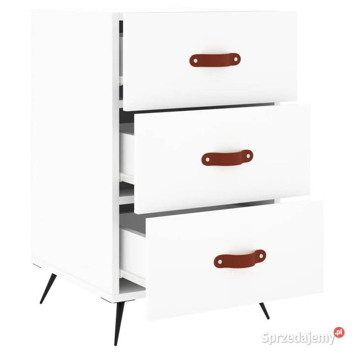 Szafka nocna biała 40x40x66 materiał sprzedam