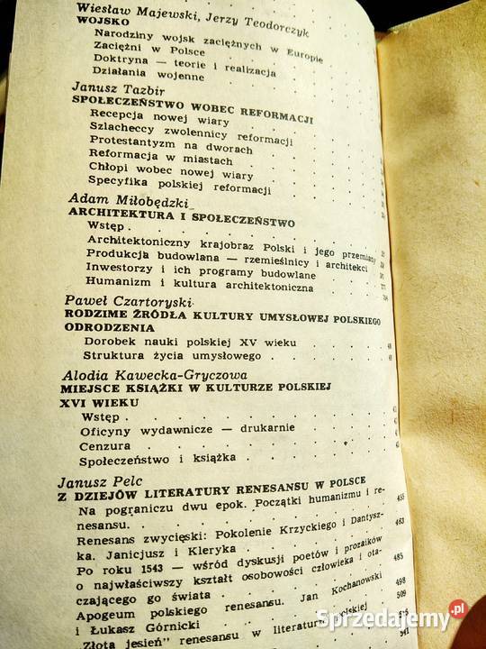 Polska w epoce odrodzenia polonistyka książki mazowieckie Warszawa