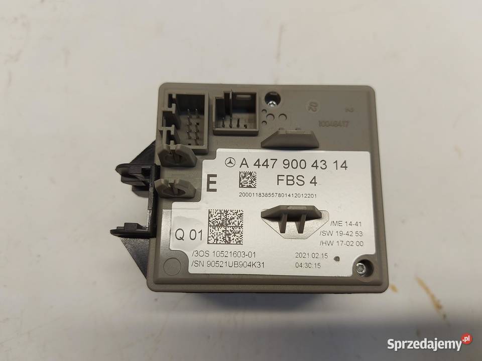 Mercedes EQV w447 Vklasa 2021 stacyjka rygiel