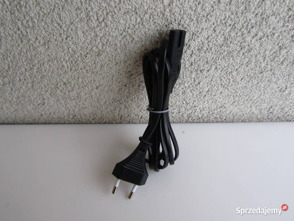 Kabel zasilający płaski czarny ósemka 17 m sprzedam