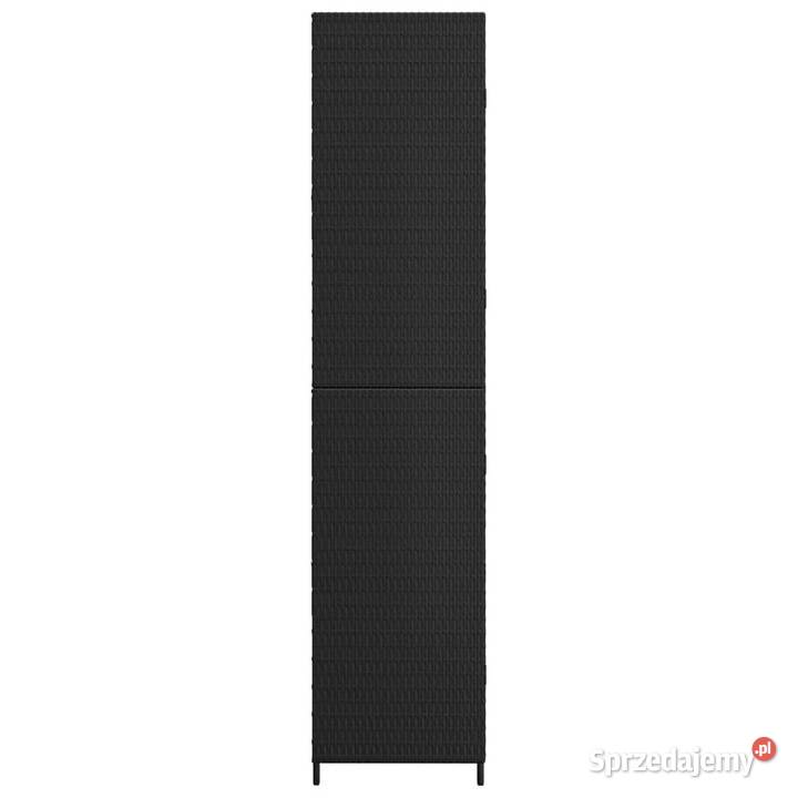 Szafka ogrodowa czarna 59x40x180 rattan PE mazowieckie Warszawa