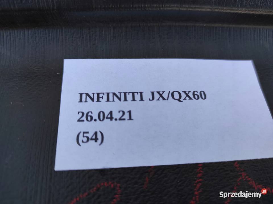 PANEL TYLNY TUNELU KRATKA GNIAZDO INFINITI QX60