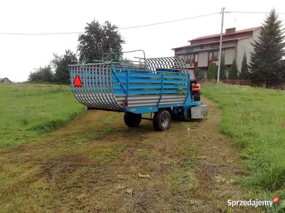 Ścinacz zielonek przyczepa samozbierająca z nieuszkodzony