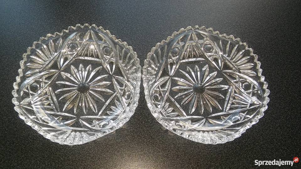 przepiękny kryształ kryształowe talerzyki przezroczysty Gdańsk sprzedam
