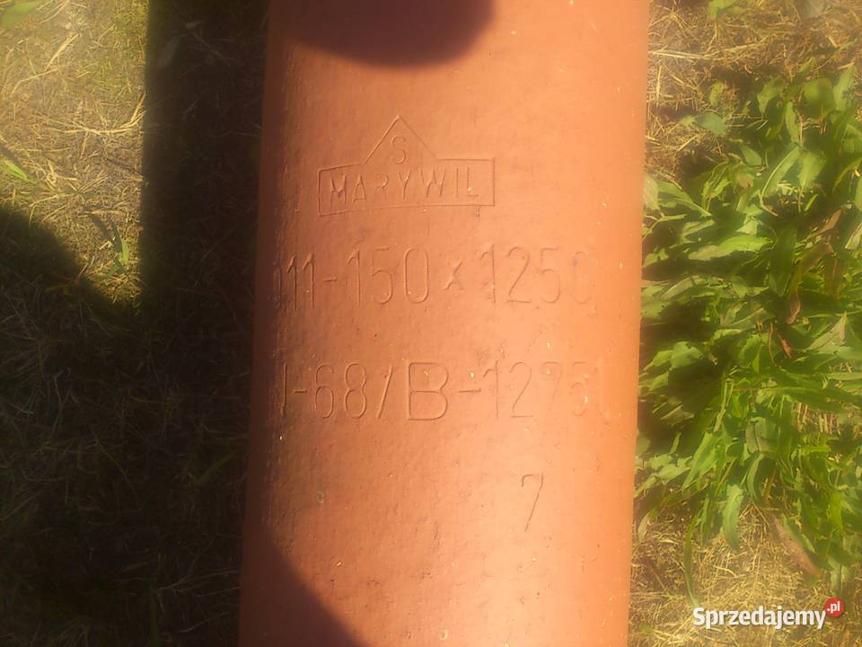 Rura kanalizacyjna ceramiczna MARYWIL 150x1250 Łódź
