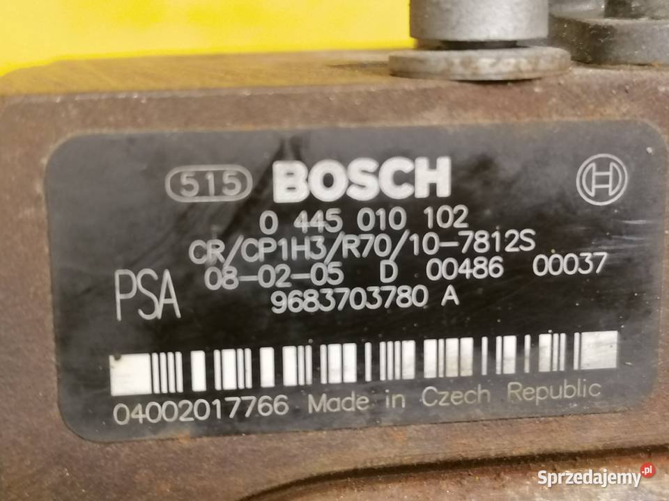 pompa Bosch 16hdi 9683703780 PeugeotCitroenFord Piotrków Trybunalski