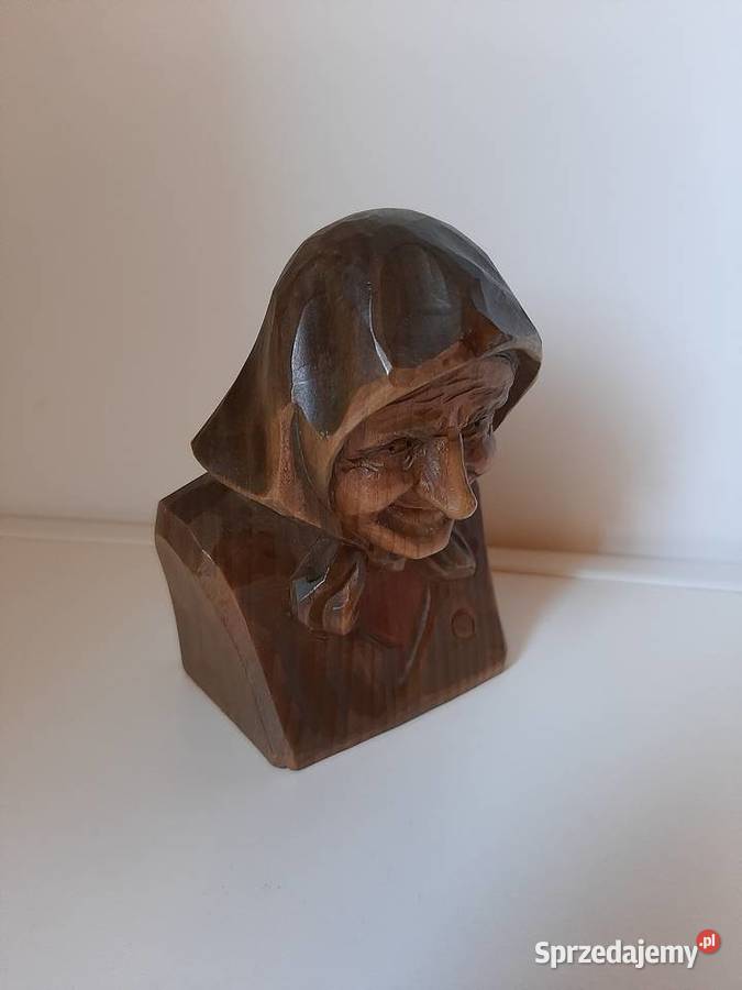 Rzeźba z drewna Baba i Chłop małopolskie Lubień