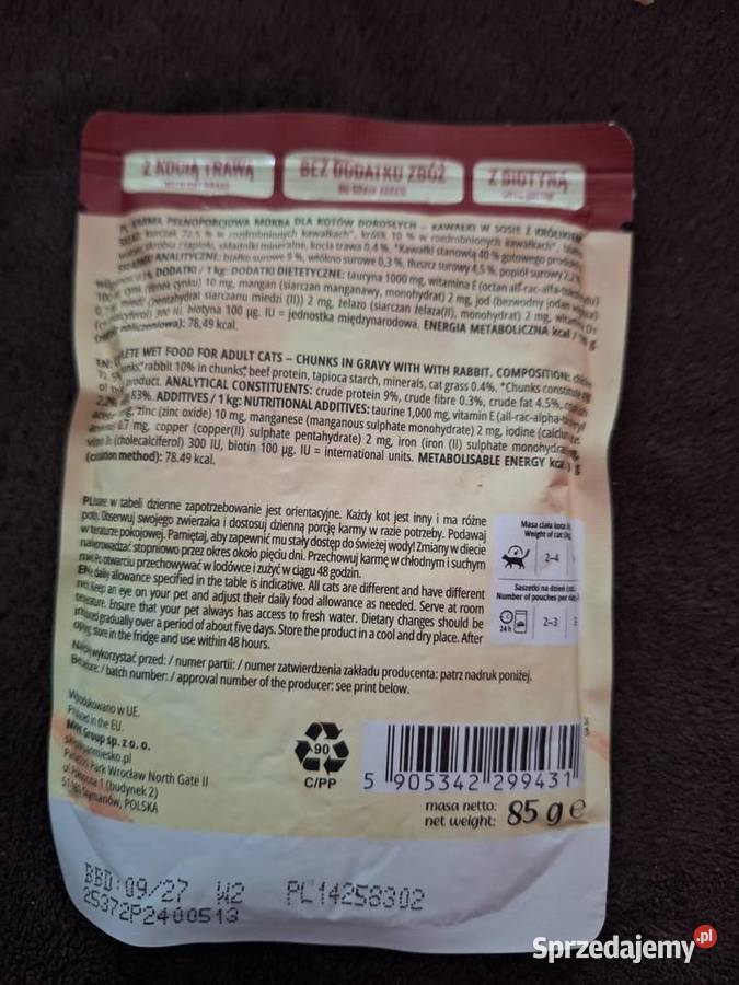 Sprzedam zestaw saszetek kota Opole