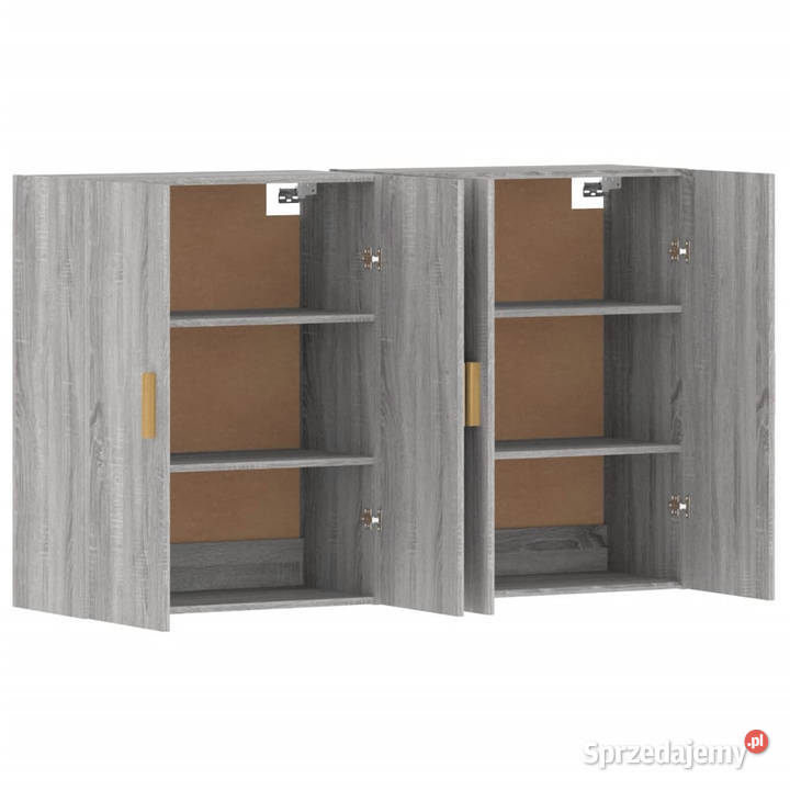 Wiszące szafki 2 szary dąb sonoma materiał Warszawa