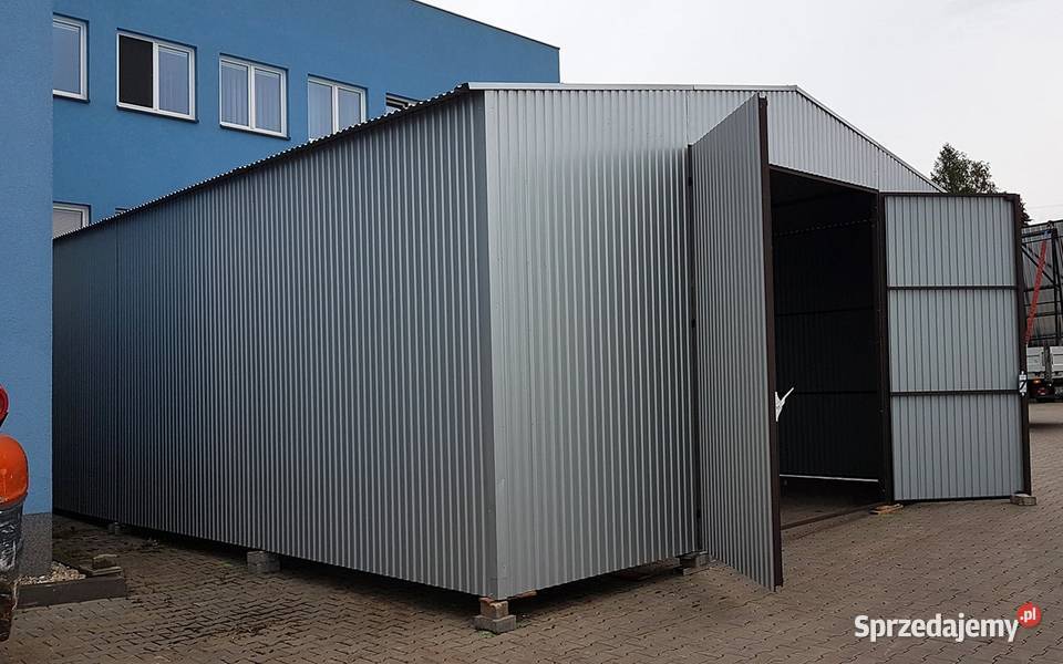 Blaszana montowana hala 8x12m srebrny Kraków sprzedam
