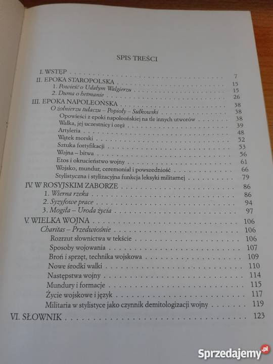 Słownictwo Żeromskiego T 6 Walka wojna Rok wydania 2002 pomorskie