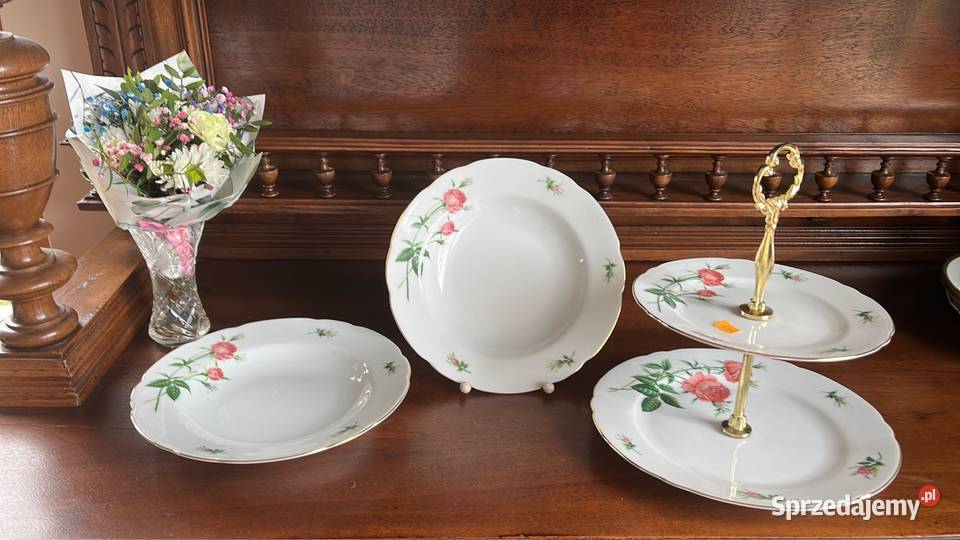 Talerz do zupy Syg Rose Christinholm Róże pomorskie Gdańsk