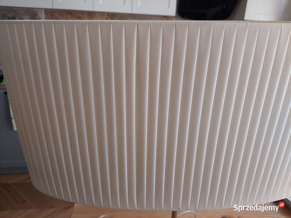 Lampa stołowa klosz w plisy kremowaecru Gdynia