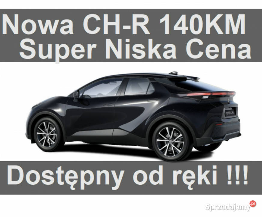 Toyota CHR Nowa 140 Hybryda Dostępna ręki Wersja C-HR Szczecinek sprzedam