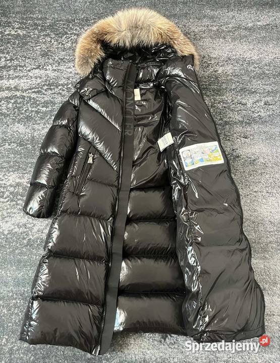 Kurtka damska Moncler płaszcz długi puchowa z zielony Rzeszów
