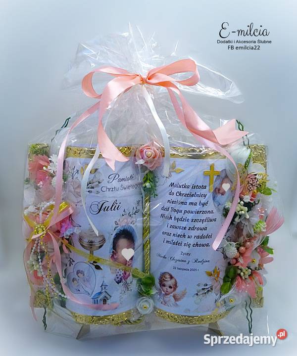 Pamiątka z okazji Chrztu Świętego w formie Zielona Góra