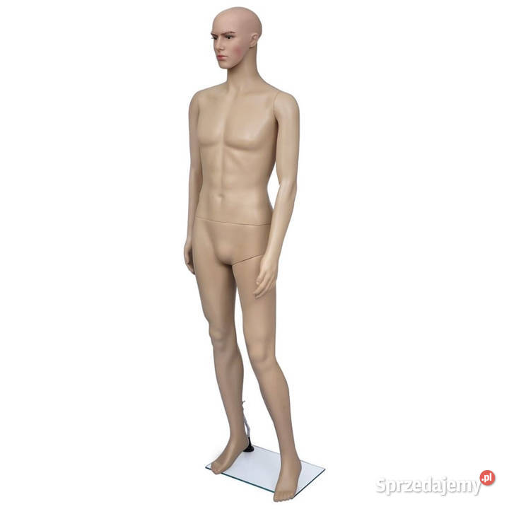 MANEKIN MĘSKI BEŻOWY 187 SZKLANA PODSTAWA Warszawa
