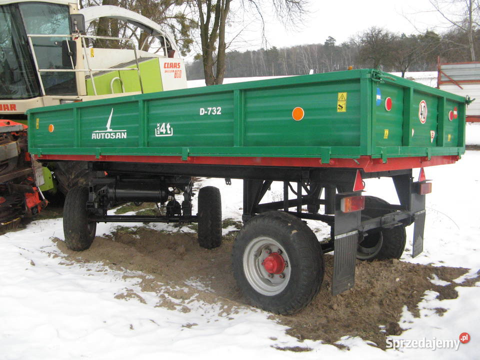 przyczepa d46 d35 d732 2 stronny wywrot stan Ryki
