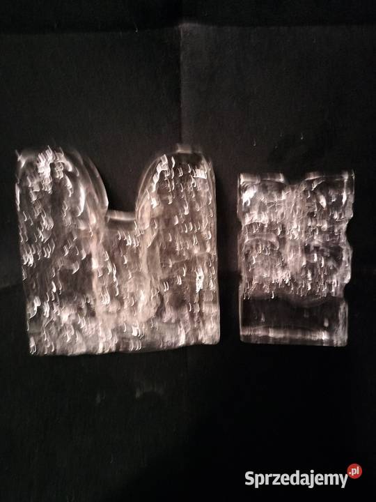 Wazonik i świecznik z grubego szkła przycisk do Choszczno