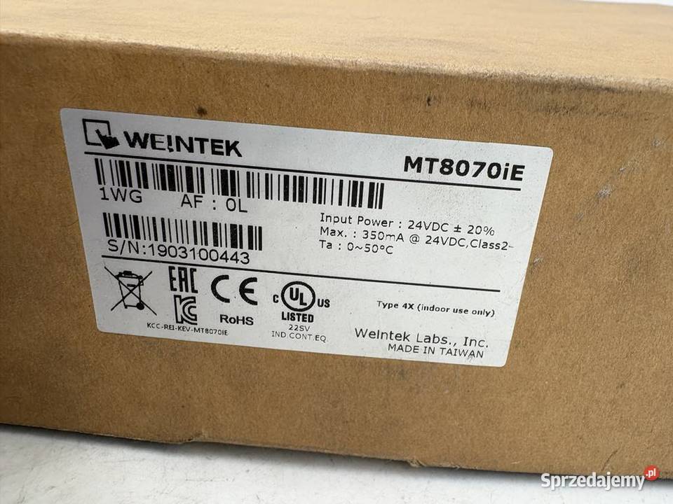 Weintek MT8070iE HMI Panel Pozostałe Warszawa