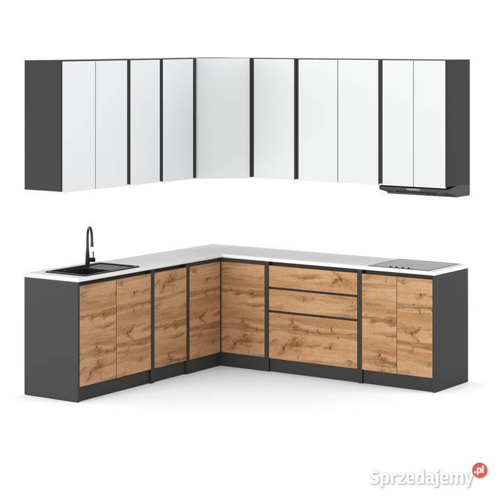 Kuchnia Duża Bella Narożna Nowoczesna Blat 44m warmińsko-mazurskie