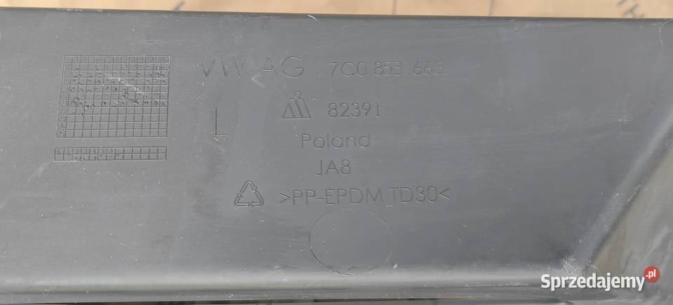 7C0853665 9B9 VW Crafter nakładka zderzaka Zderzaki