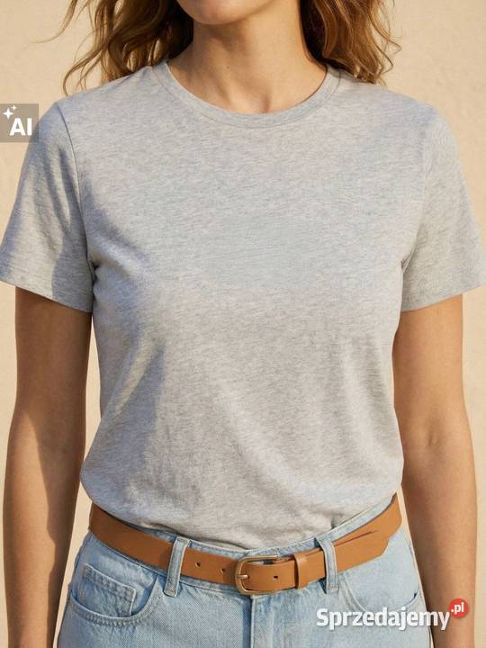 szary tshirt longertunikasukienka Sinsay krótki Olkusz sprzedam