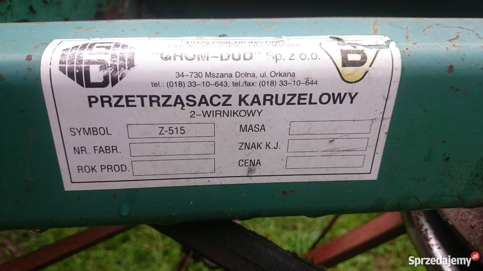 Przewracarka przetrząsarka karuzelowa pająk Maszyny rolnicze Sierakowice