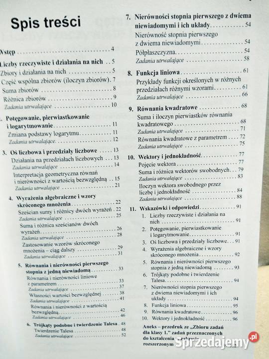 Matematyka Podkowa rozszerzenie Warszawa
