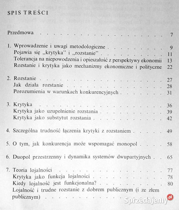 Lojalność krytyka rozstanie Albert O Hirschman Chełm